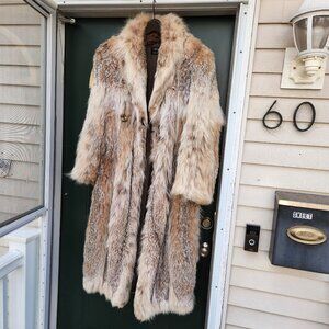 Revillon by Sacks Fifth Avenue Canadian Lynx Full Length Fur Coat - XL jacket
